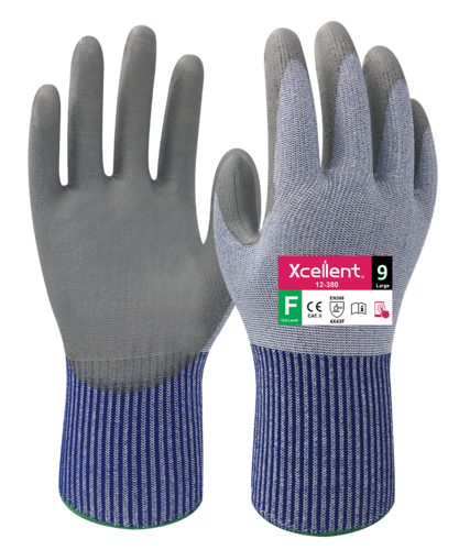 Xcellent 12-380 X-WET polyuretaanipinnoitettu viiltosuojakäsine